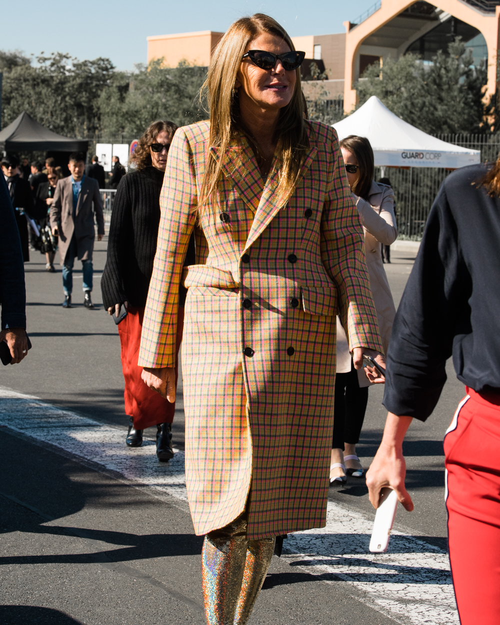 Trenches, box bags and lace socks: the best street style this PFW